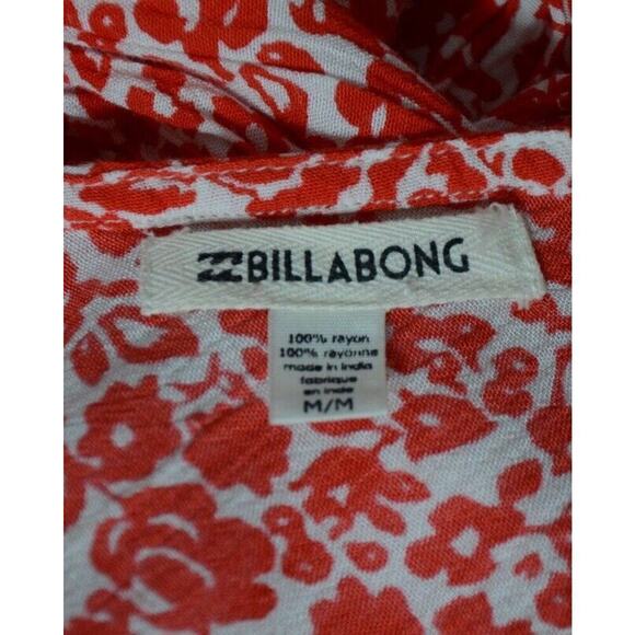 Billabong Red & White Floral Gauzy Dress Women’s Sz M
swimsuit Coverup - Picture 6 of 10